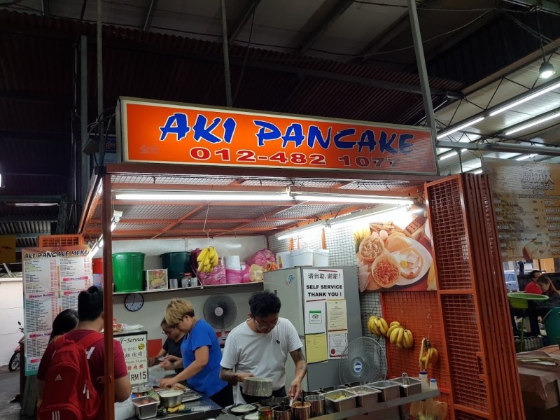 Aki Pancake, Dessert Hawker Stall cuisine at Bayan Lepas, Penang